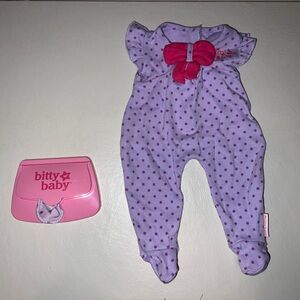 Bitty Baby Purple Pajamas and Blanket